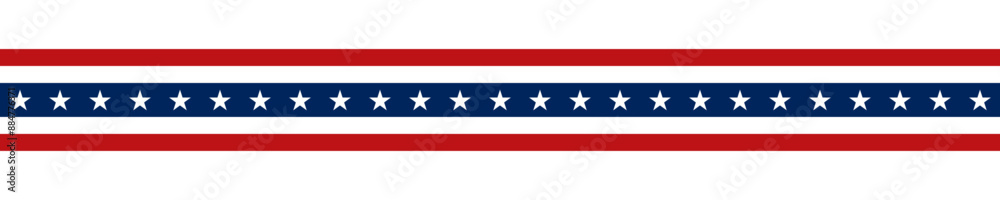 United States flag. Stars and stripes ribbon