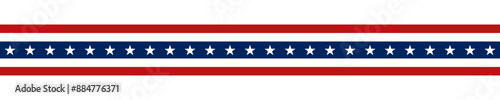 United States flag. Stars and stripes ribbon