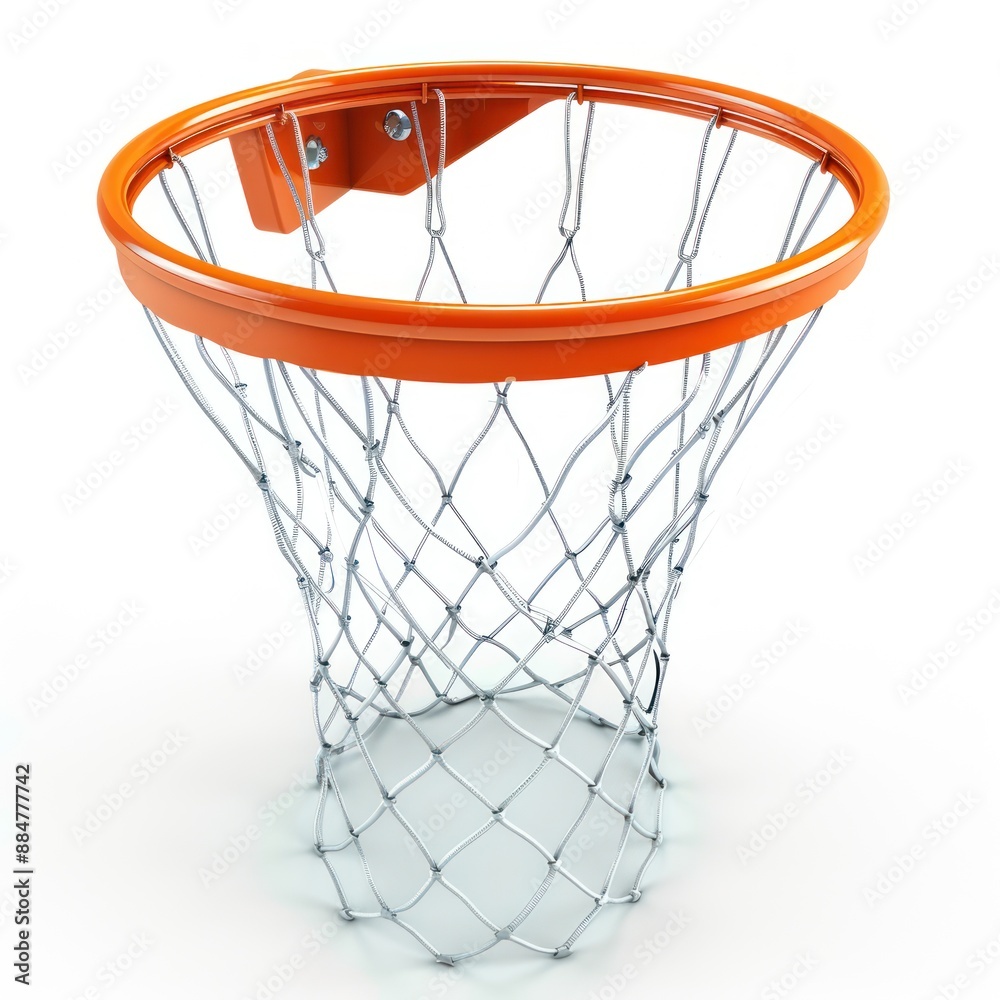 Basketball Hoop Isolated on White Background Basketball Hoop Isolated on White Background