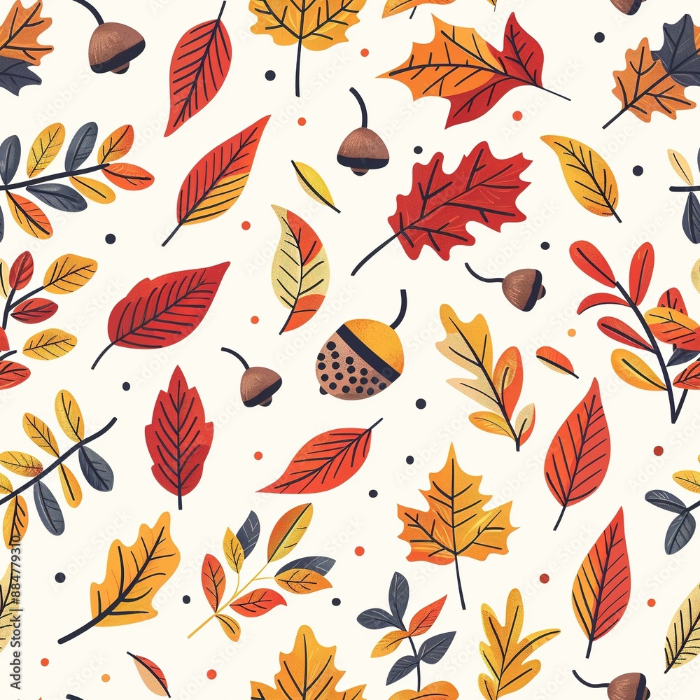 Obraz premium Autumn Rhapsody: A Tapestry of Foliage