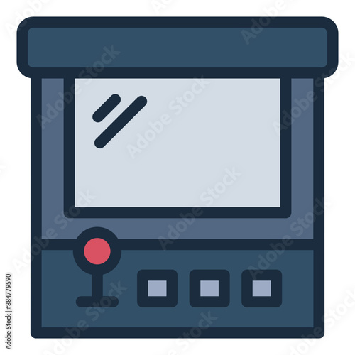 Arcade machine icon with a classic retro gaming style.