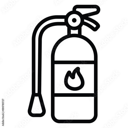 Fire safety icon vector file template