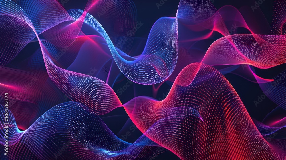 Fototapeta premium Abstract Digital Waveform Pattern