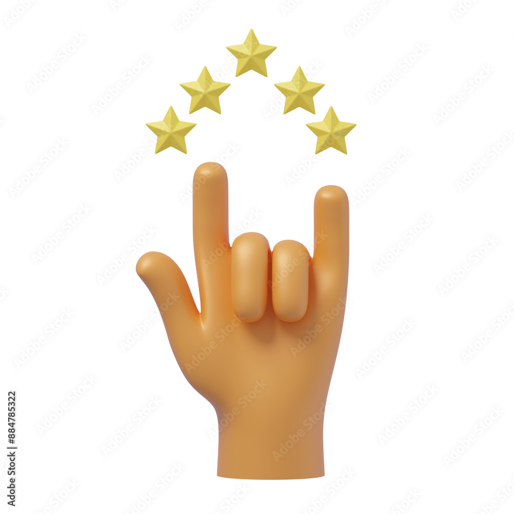 brown yellow you're awesome 3d illustration brown yellow you're awesome 3d illustration
