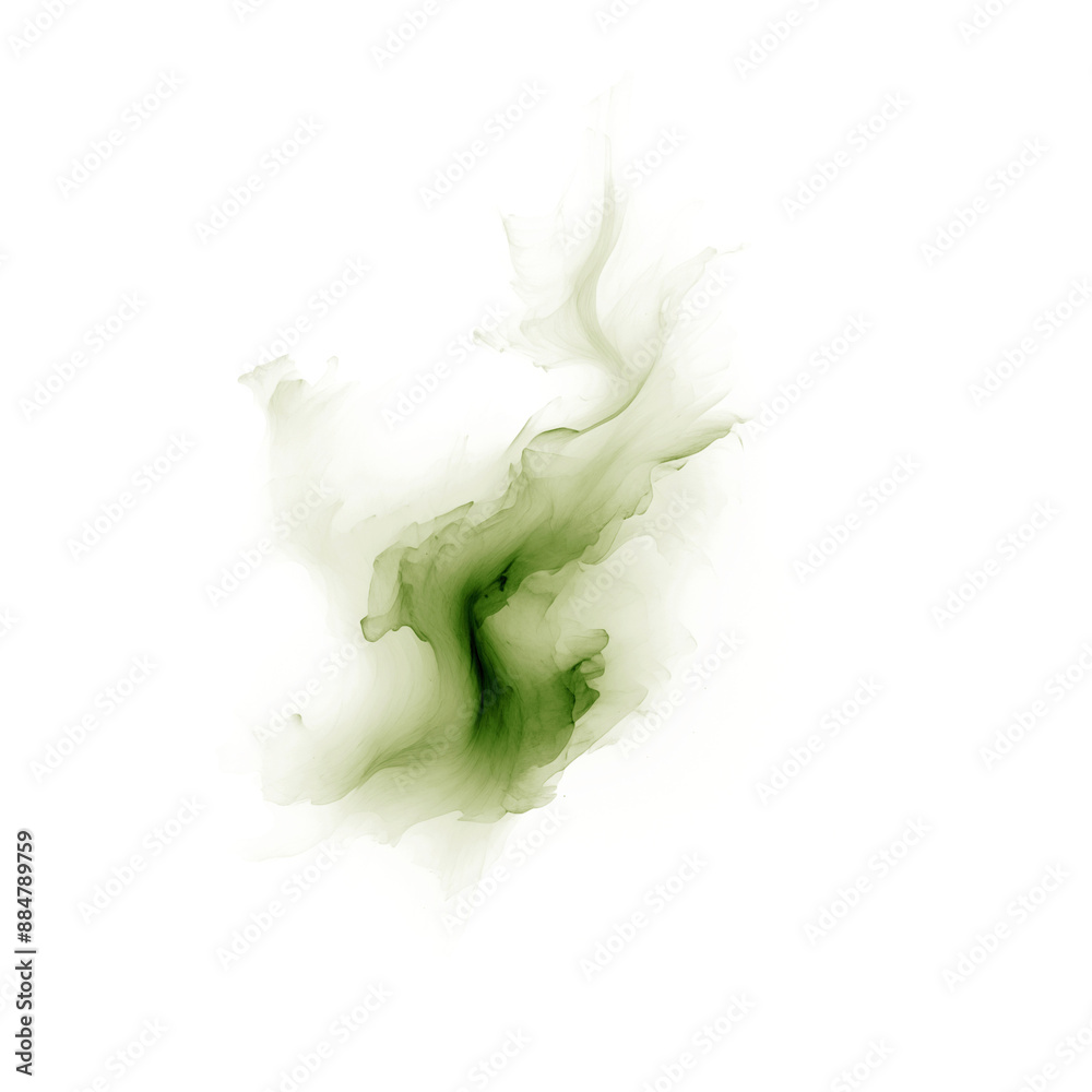 Olive watercolor splash on transparent background Olive watercolor splash on transparent background