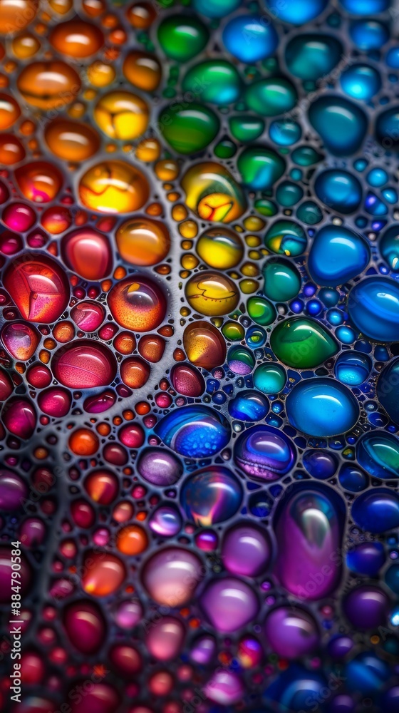 Abstract background of colorful bubbles arranged in a spiral pattern. Abstract background of colorful bubbles arranged in a spiral pattern.