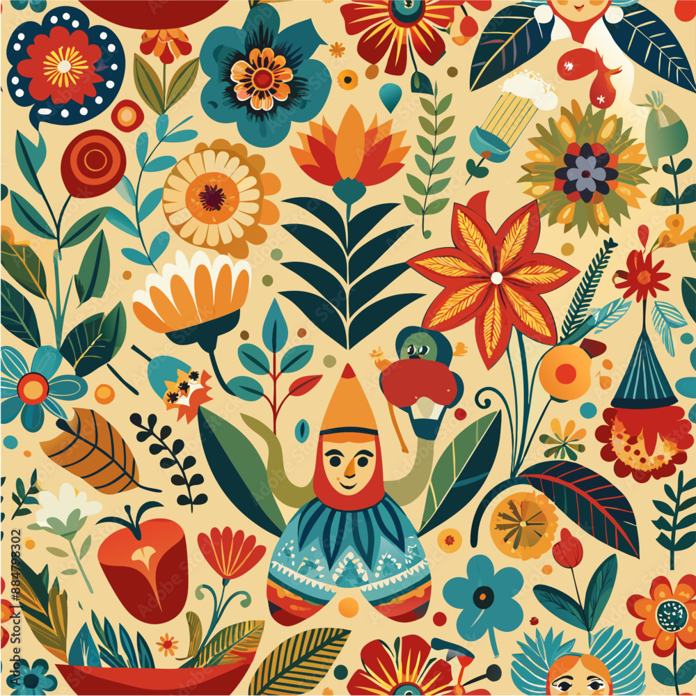 Cute feminine seamless watercolor pattern with little tiny wildflowers, hand drawn, not AI Cute feminine seamless watercolor pattern with little tiny wildflowers, hand drawn, not AI