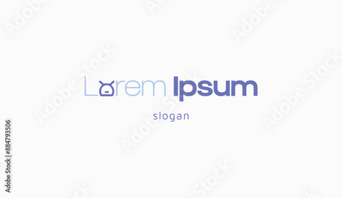 Logo design typography character symbol technology