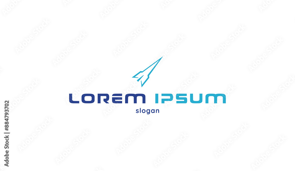 Logo design typography icon symbol rocket Logo design typography icon symbol rocket
