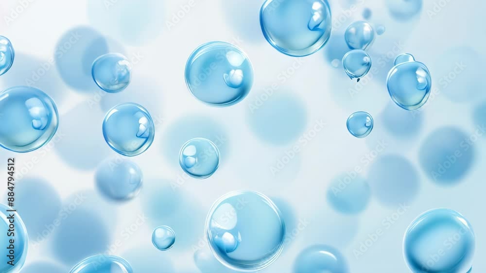 Many water bubbles in blue water close up, abstract water wave with bubbles in slow motion. beautiful wallpaper Many water bubbles in blue water close up, abstract water wave with bubbles in slow motion. beautiful wallpaper