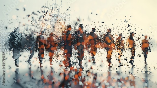 Pixel Effect explosion effect human feelings expression