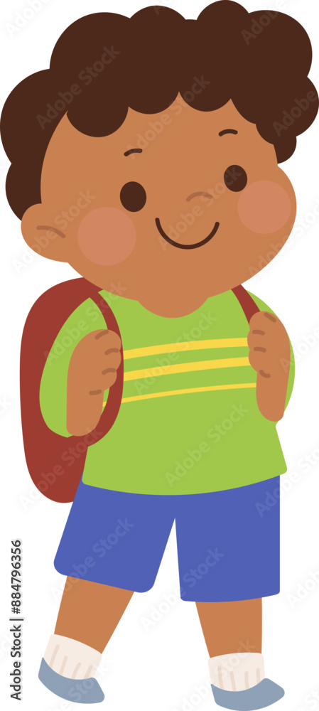 Cute boy character illustration vector Cute boy character illustration vector