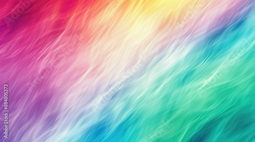 Wallpaper Mural Colorful Abstract Waves: A vibrant and dynamic abstract image that draws the viewer in with its radiant rainbow of colors, evoking feelings of energy and creativity.  Torontodigital.ca