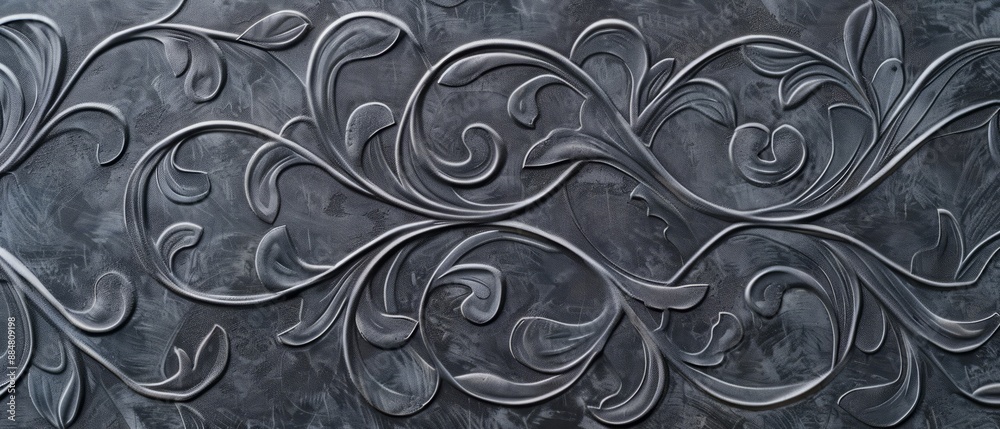 Panoramic close-up, high detail scan of contemporary patterned wallpaper texture, Generative AI Panoramic close-up, high detail scan of contemporary patterned wallpaper texture, Generative AI