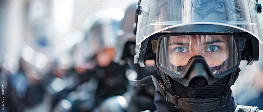 Security personnel forming a protective shield around a highprofile individual, realistic photo, high resolution, dynamic composition, focused expressions