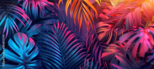Neon Jungle: Vivid Tropical Foliage © Kamil