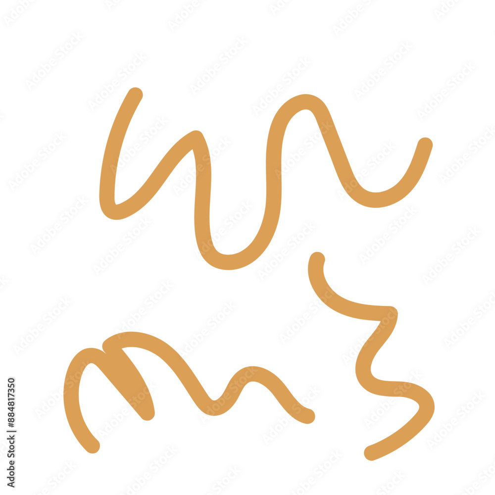 Brown neutral squiggly lines vectors Brown neutral squiggly lines vectors