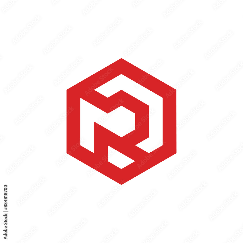 Abstract Hexagon Letter R logo vector design template Abstract Hexagon Letter R logo vector design template