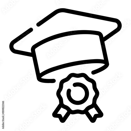 medal line icon