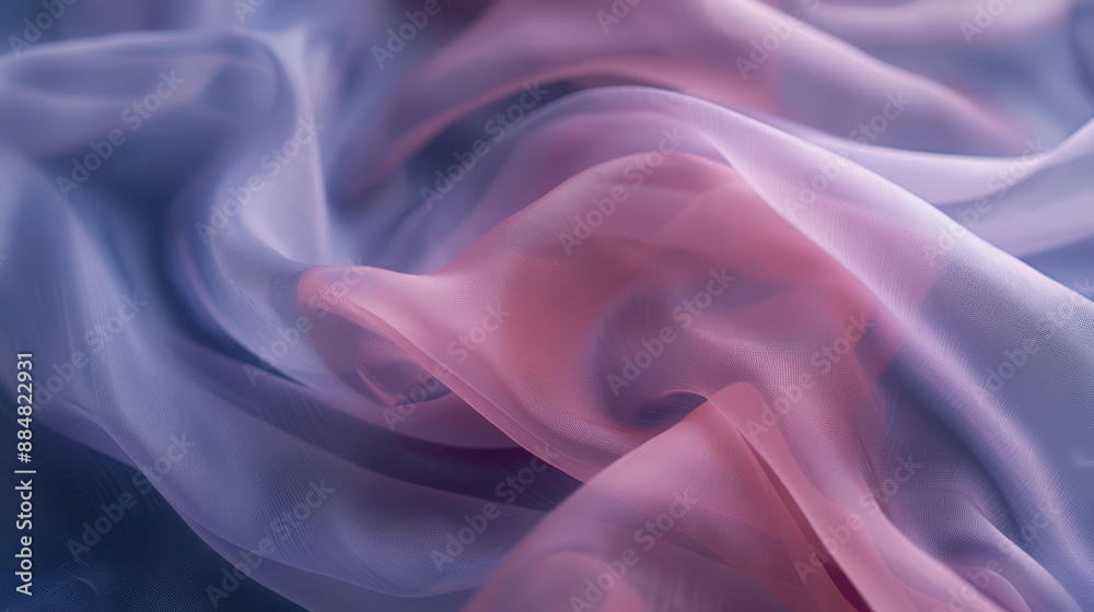 A soft, pastel-colored fabric draped gently on a dark surface, the folds creating a serene and calming visual A soft, pastel-colored fabric draped gently on a dark surface, the folds creating a serene and calming visual