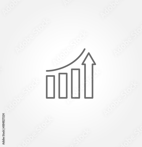 Dashboard admin line icon. Simple outline style. User panel template, data analysis, agency, graph, business linear sign. Vector illustration isolated on white background.