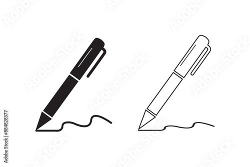 Pen, write icon. vector illustration