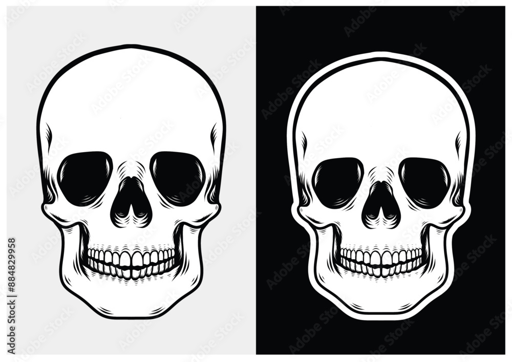 skull head in hand drawing style skull head in hand drawing style