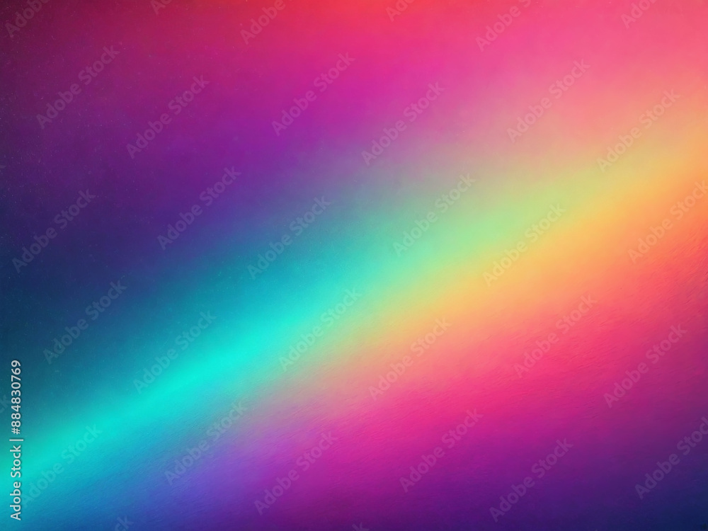 geometric pattern, abstract rainbow neon gradient with waves and lines AI generated	