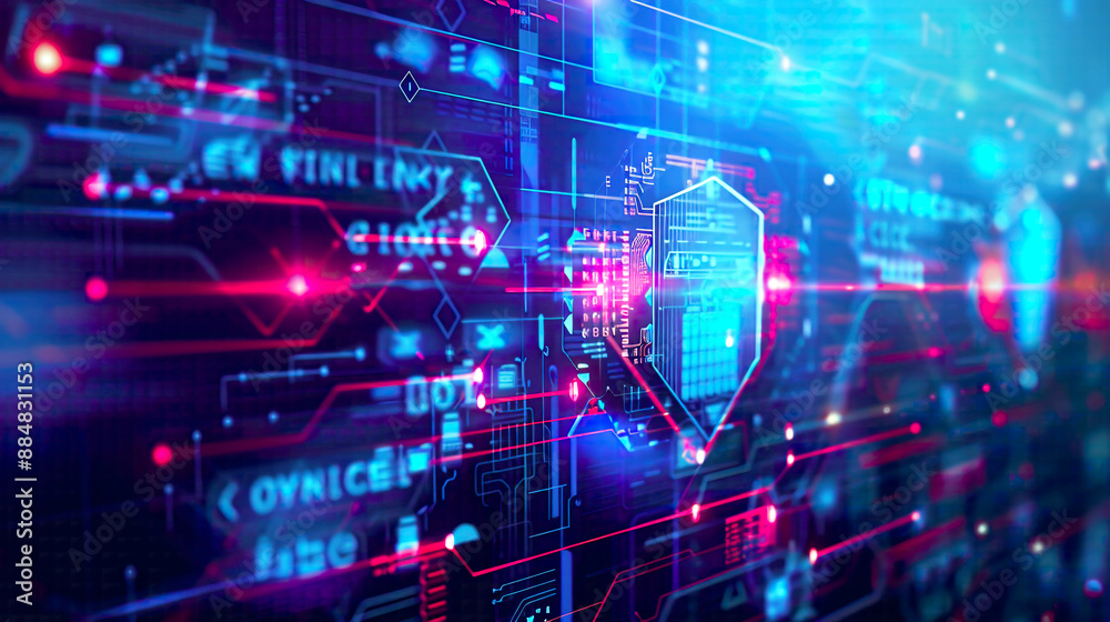 Visual representation of a technology security concept showcasing modern safety features and digital protection measures Visual representation of a technology security concept showcasing modern safety features and digital protection measures