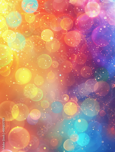 Colorful Bokeh Light Texture