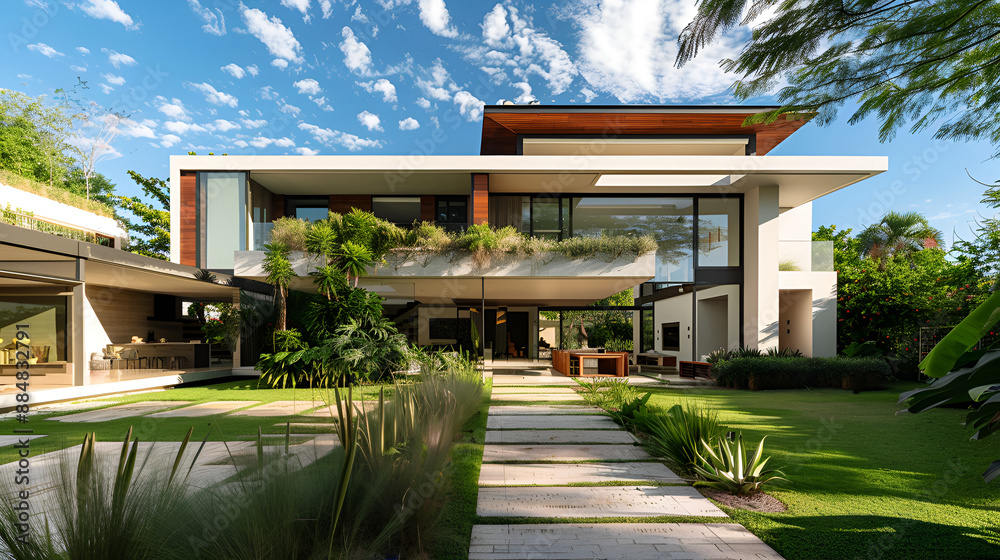modern cozy house with pool and parking for sale or rent in luxurious style and beautiful landscaping on background Clear summer night with cozy light from window,Modern exterior of a luxury villa
modern cozy house with pool and parking for sale or rent in luxurious style and beautiful landscaping on background Clear summer night with cozy light from window,Modern exterior of a luxury villa
