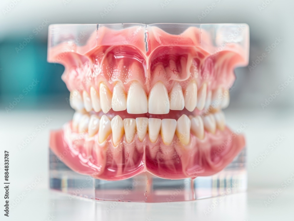 Obraz premium 3D x-ray dental problems radiography oral health copy space text, focus object depth of field