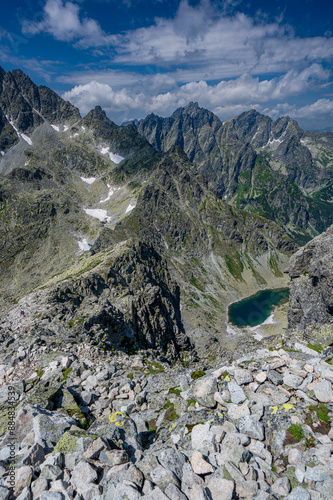 Panorama of the Tatra Mountains from the Mount Vychodna Vysoka (Mala Wysoka). photo