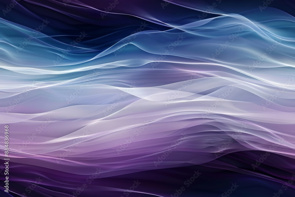 Abstract Waves of Purple and Blue Abstract Waves of Purple and Blue