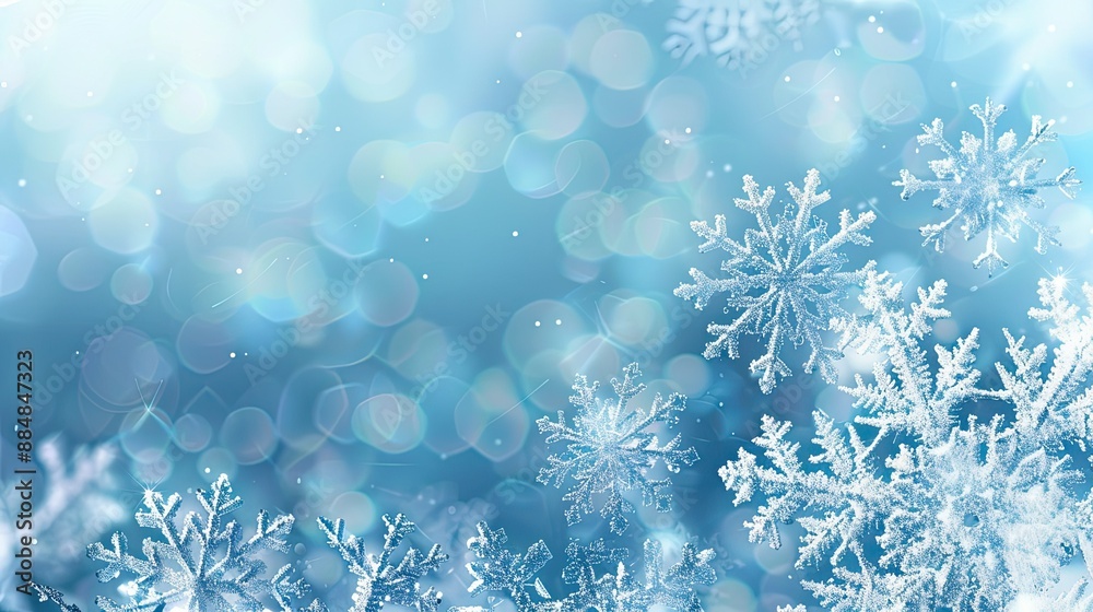 Winter background with snowflakes. Christmas and New Year concept Winter background with snowflakes. Christmas and New Year concept