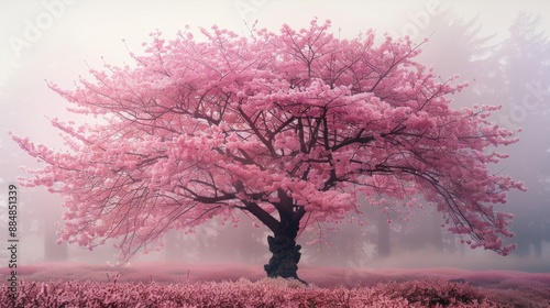 The most beautiful and realistic cherry tree