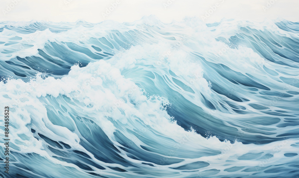 foamy waves rolling up in ocean foamy waves rolling up in ocean