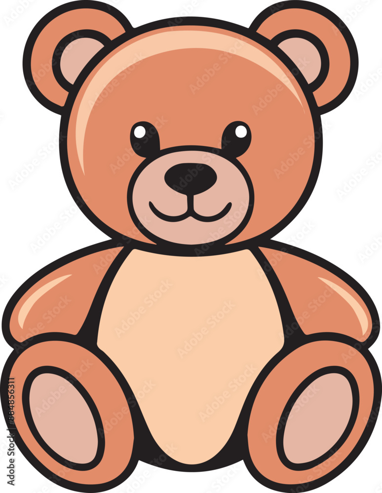 Fototapeta premium Brown cute teddy bear