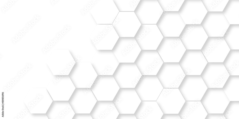 Abstract hexagonal futuristic geometric backdrop White background and embossed hexagon , honeycomb white hexagon concept design abstract technology background vector background, or wallpaper. Abstract hexagonal futuristic geometric backdrop White background and embossed hexagon , honeycomb white hexagon concept design abstract technology background vector background, or wallpaper.