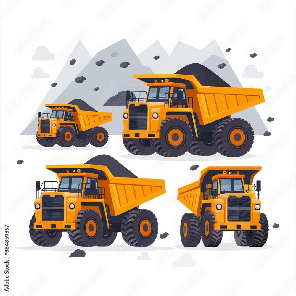 Workers extract coal in a coal mine. Generative AI Workers extract coal in a coal mine. Generative AI