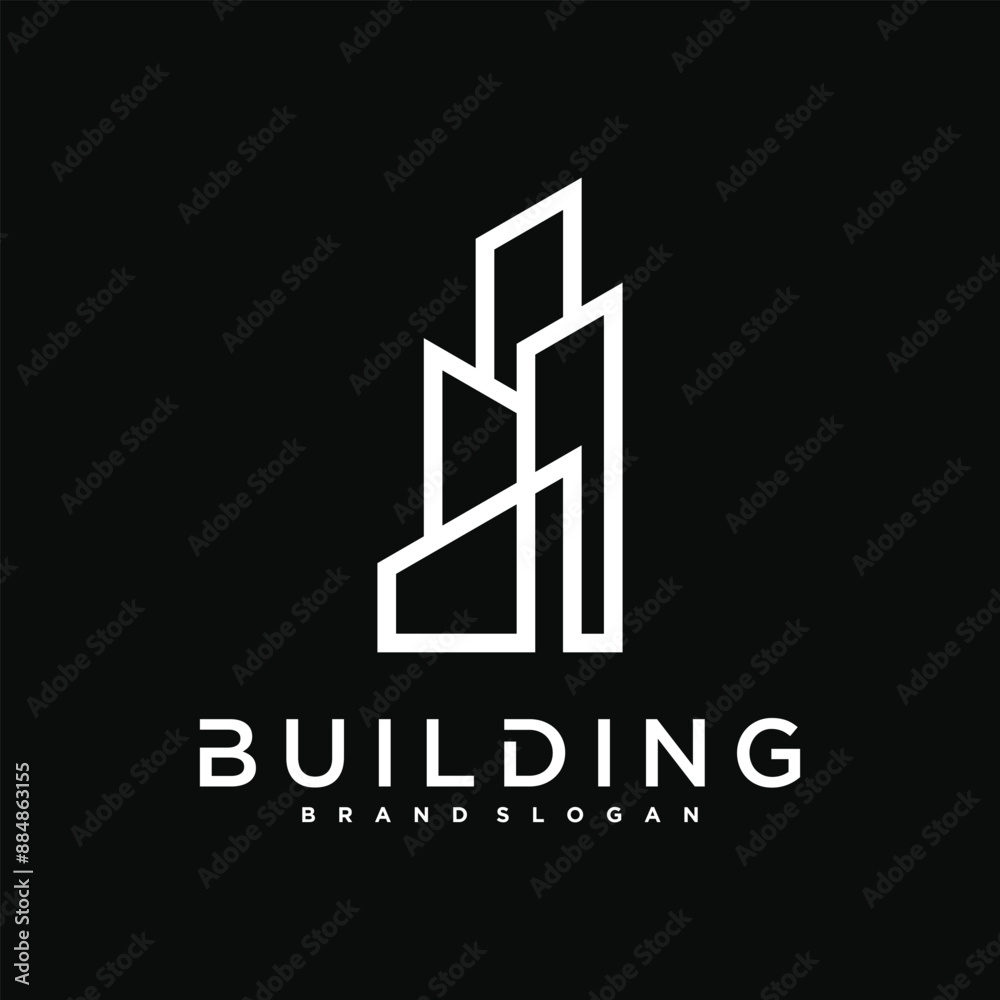 Simple building and construction logo design. Construction, apartment and architect symbols. Premium Vector Simple building and construction logo design. Construction, apartment and architect symbols. Premium Vector
