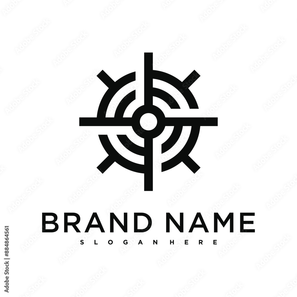 Target logo design, abstract and unique target sign. Premium Vector Target logo design, abstract and unique target sign. Premium Vector