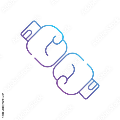 Boxing Mitt vector icon