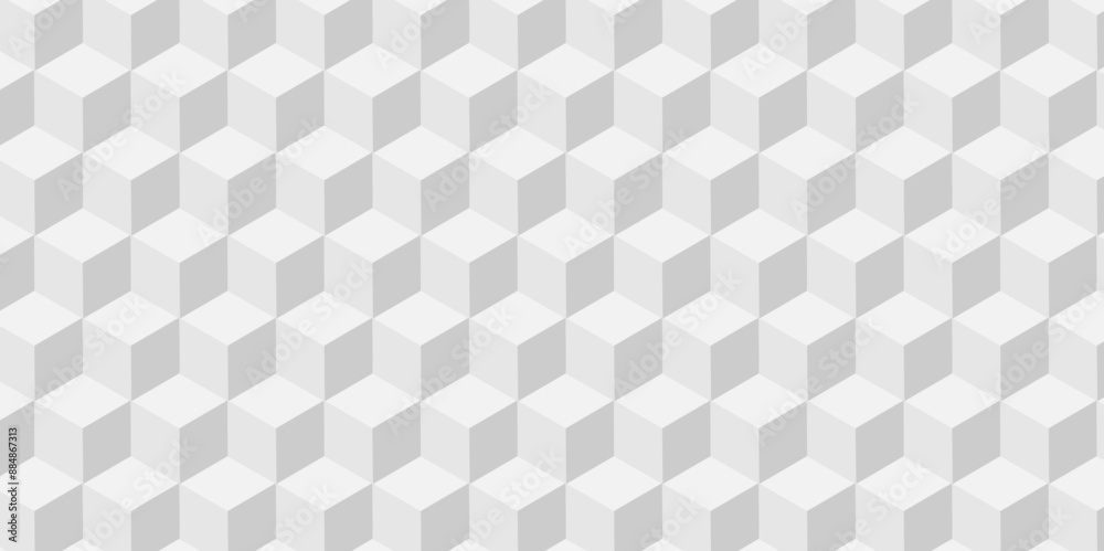Vector of cube geometric pattern grid backdrop triangle background. Abstract cube geometric tile and mosaic wall or grid backdrop hexagon technology. white and gray geometric block cube structure. Vector of cube geometric pattern grid backdrop triangle background. Abstract cube geometric tile and mosaic wall or grid backdrop hexagon technology. white and gray geometric block cube structure.