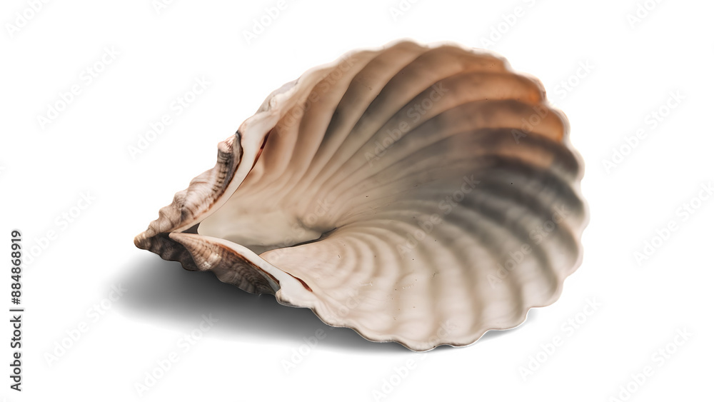 Single Seashell with Transparent Background. Single Seashell with Transparent Background.