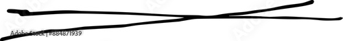 Underline scribble lines, cross stoke, set free hand fast marks, typography elements 