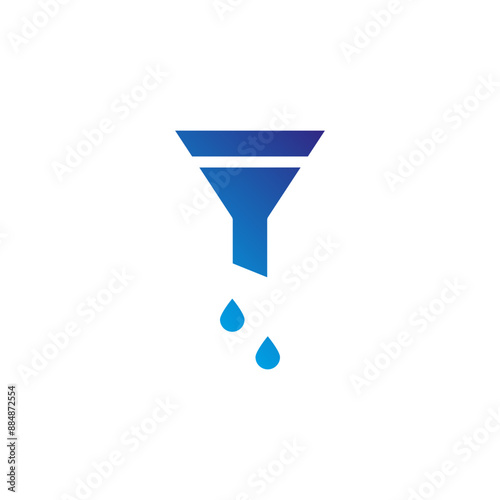 Car Service Icon gradient Funnel
