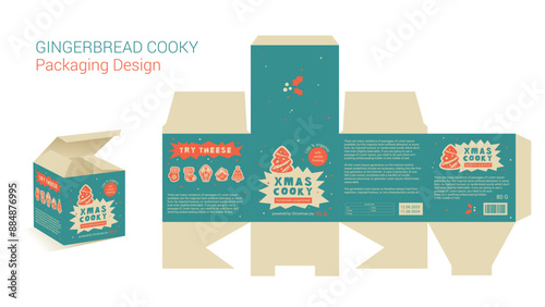 Die Cut Out Box for Christmas Tree Cookies