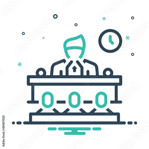 Mix icon for public speaking