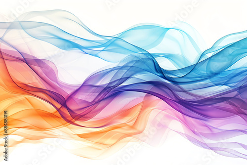 Abstract watercolor image of a network firewall with flowing protective elements